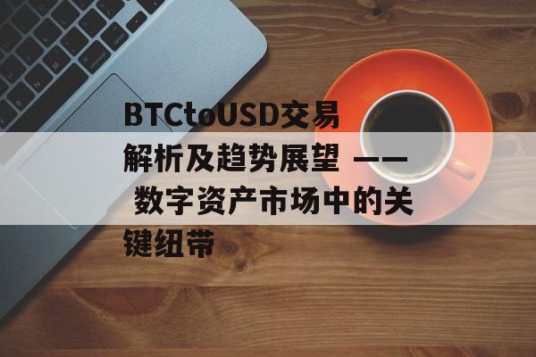 BTCtoUSD交易解析及趋势展望 —— 数字资产市场中的关键纽带